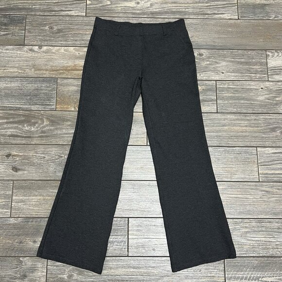 Quince Pants - Quince Career Pant Charcoal Grey Women Small Stretch Pull On 28 Waist Wide Leg